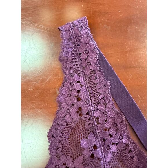 Oh La La Cheri Stassi Sheer Babydoll w/Thong IN Potent Purple sz S/M NWT - Picture 4 of 10